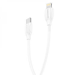 Кабель USB Borofone BX19 Type-C to Lightning 20W 2m Колір Бiлий 6931474752031