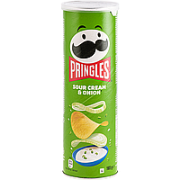 Чипси со вкусом сметани и зелени Принглс Pringles Sour Cream & Onion, 165г