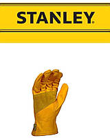 Рабочие перчатки кожа премиум качества профессиональные Stanley Строительные Кожаные защитные перчатки хл