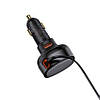 Автомобільний зарядний пристрій Baseus Enjoyment Pro U+Retractable iPhone Cable 55 W Black (CCTXP-UL), фото 5