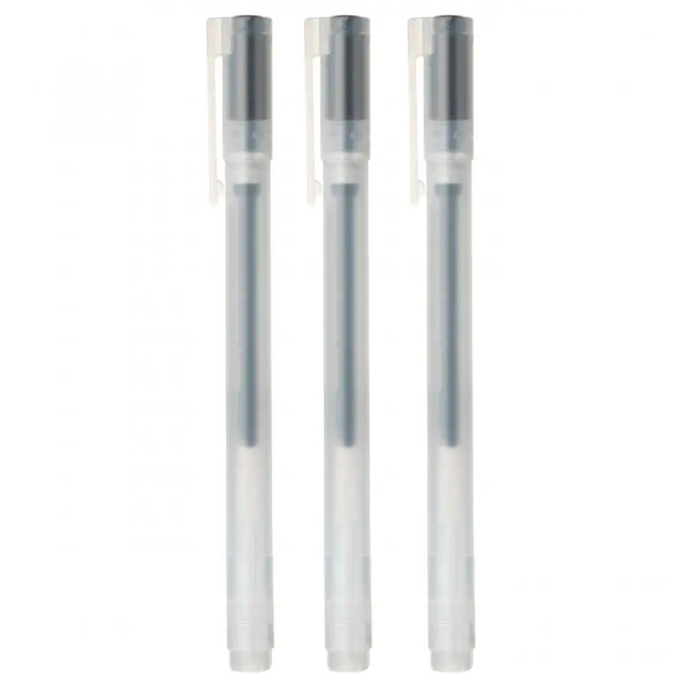 Ручка MUJI гелева чорна 0,38 мм GEL-Ink 3 шт. (4548718727674-3)