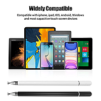 Универсальный стилус Pencil Magnet черный карандаш-ручка для всех сенсорных экранов Android iOS Windows