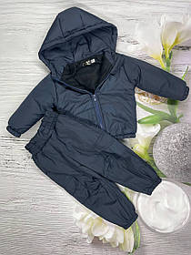 Дитячий демісезонний весняний осінній костюм штани та курточка 80-86 86-92 92-98 98-104