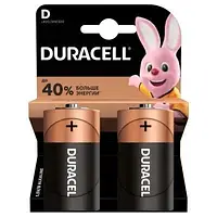 Батарейки Duracell Alkaline D (LR20) бочка 2 шт