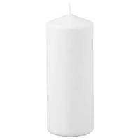Свеча цилиндр 20 см х 70 часов горения IKEA FENOMEN белая свечка ИКЕА ФЕНОМЕН