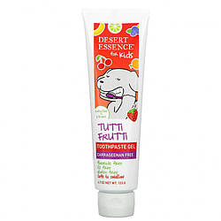 Дитяча зубна пастаа Desert Essence Kids Toothpaste Gel 6 Months to 6 Years 133 g (Tutti Frutti)