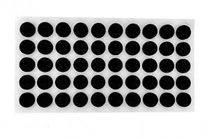 Відбійник самоклеючий гумовий круглий чорний d=10мм (лист/50шт)