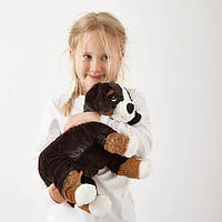 Игрушка мягкая пес / бернская овчарка 36 см IKEA HOPPIG детская мягкая игрушка ИКЕА ХОППІГ