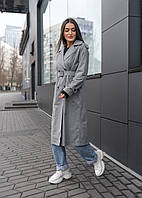 Жіночий Плащ Сірий Тренч Жіночий Staff Cap Gray Ador