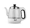 Електричний скляний чайник із носиком на 1.2 л 1350 Вт RAF R.7810 (16), фото 3