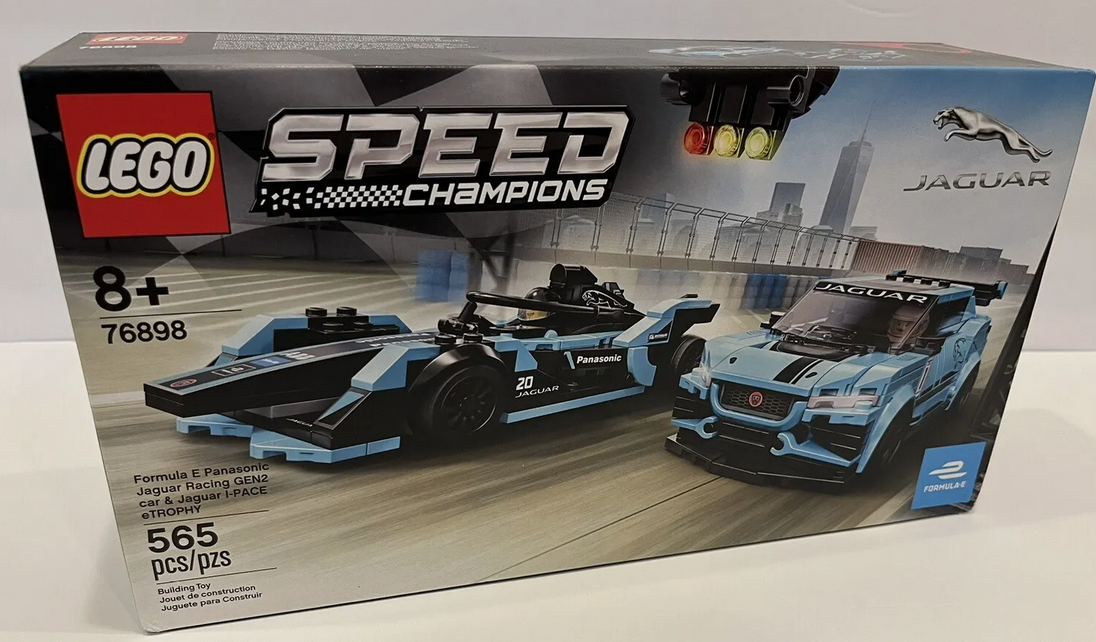 Лего Lego Speed Champions Jaguar Racing GEN2 car & Jaguar I-PACE eTROPHY 76898