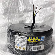 Провід мідний, кабель плоский ВВГ нг 3х1,5 Каблекс Одеса (кратно 5 м) ПОВНИЙ ПЕРЕРІЗ