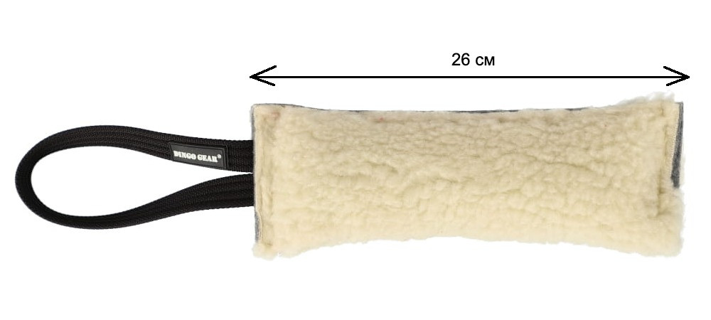Dingo Gear М'який плюшевий валик з вовни з вбудованою пищалкою, фото 1