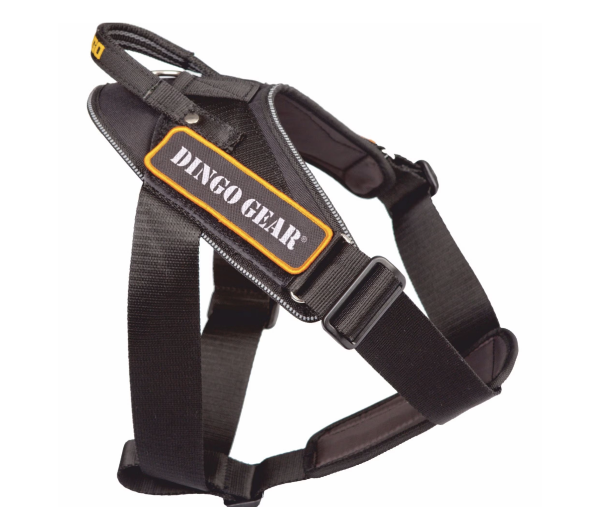 Dingo Gear Шлейка робоча для собак великих порід універсальна L 75-90 см чорний, фото 1