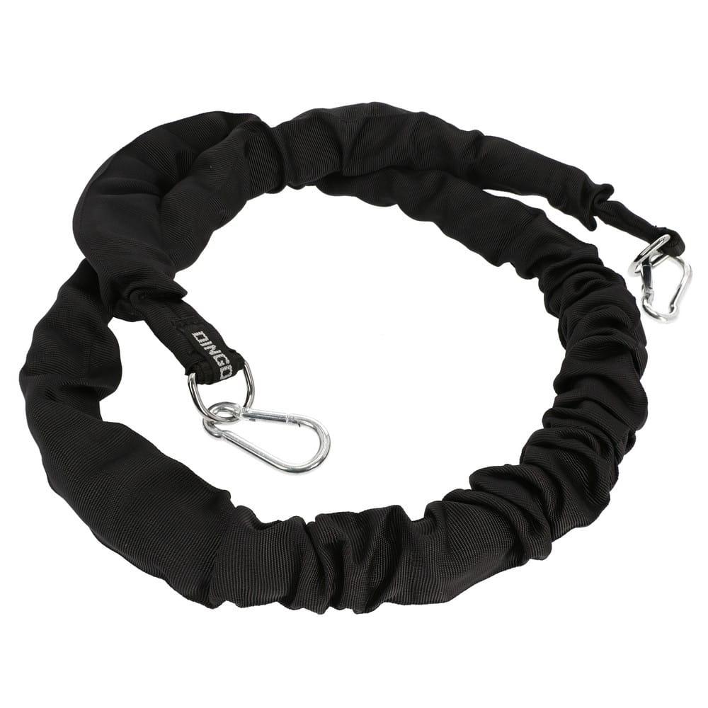 Dingo Gear Повідець-амортизатор для прив'язі для дресирування собак 200 см+80 см чорний (S03637), фото 1