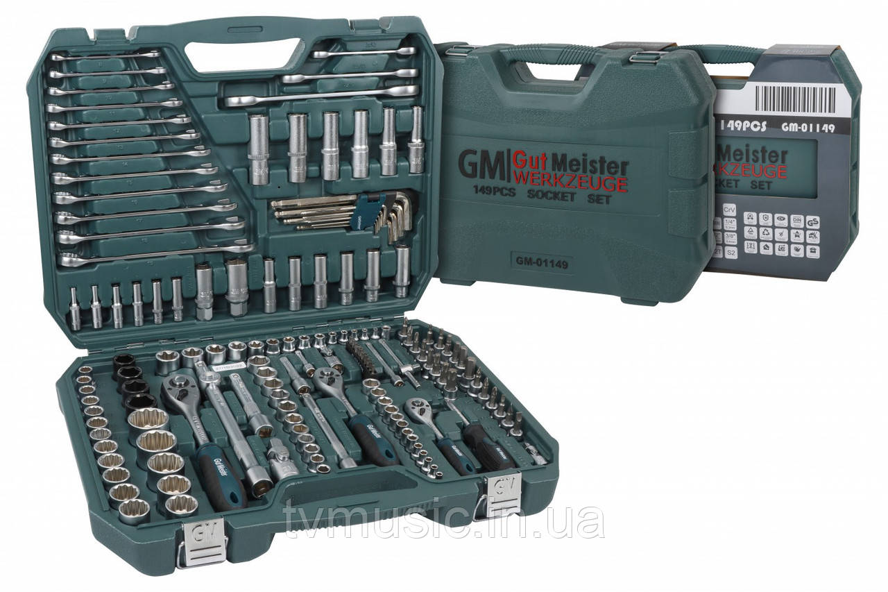 Універсальний професійний набір інструментів Gut Meister GM-01149 149 од., фото 1