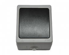 Вимикач одноклавішний накладний вологозахисний, IP54 GiSelt Elbrus G528001