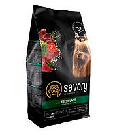 Сухий корм Savory для собак гурманів малих порід, зі свіжим ягням, 1 кг