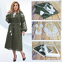 Подарочный набор платье вышиванка в "Ивана Купала", размеры S,M,L,XL,2XL,3XL