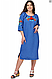 Жіноча сукня-вишиванка Маки (колір джинс), размеры 42,44,46,48,50,52,54,56,58,60, фото 3
