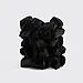 Набір сатинових гумок для волосся Kitsch Black Satin Sleep Scrunchies 5 шт, фото 5