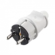 Вилка пряма з заземленням, 16 А, GiSelt GMK-27