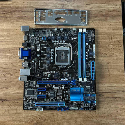 Материнська плата Asus P8H61-M / Socket LGA 1155 / Задня заглушка, фото 3