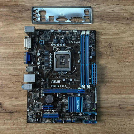 Материнська плата Asus P8H61-MX / Socket LGA 1155 / Задня заглушка, фото 3
