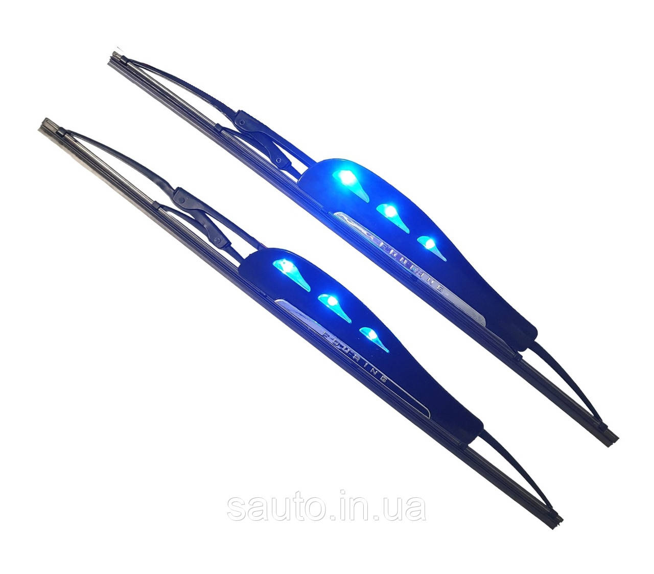 Декоративні вітровики на двірники з підсвіткой, накладки, спойлер стеклоочестителя, King