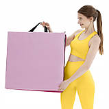 Мат гімнастичний складний 4FIZJO 180 x 60 x 5 см Pink/Light Pink (P-5907739319678), фото 5