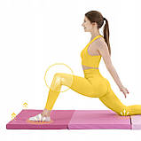 Мат гімнастичний складний 4FIZJO 180 x 60 x 5 см Pink/Light Pink (P-5907739319678), фото 7