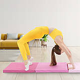 Мат гімнастичний складний 4FIZJO 180 x 60 x 5 см Pink/Light Pink (P-5907739319678), фото 8