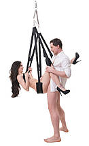 Секс-гойдалка You2Toys з металевим каркасом та пружиною, чорні, фото 2