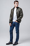 Чоловіча куртка осінньо-весняна універсального кольору хакі модель 2970, фото 2