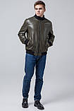 Чоловіча куртка осінньо-весняна універсального кольору хакі модель 2970, фото 4