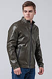 Чоловіча куртка на осінь колір хакі модель 4834 54 (XXL), фото 3