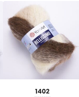Нитки пряжа для в'язання мохерова BELLISSIMO YARNART Беліссімо ЯрнАрт № 1402