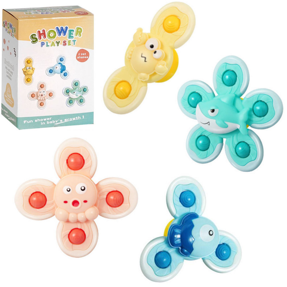 Іграшки-спінери для ванної на присоску Shower play set арт. 2288