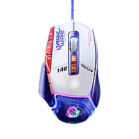 Киберспортивная игровая мышь PHANTOM DEMON BLADE G502X проводная с RGB подсветкой, 12800DPI, BL+WH