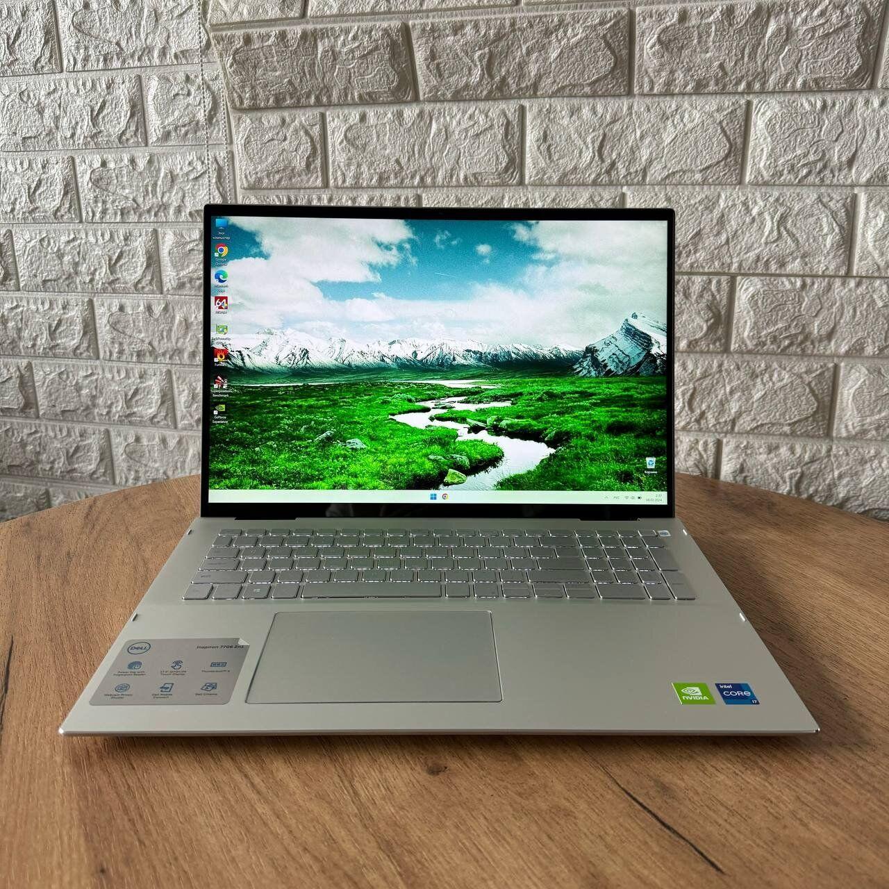 Б/в Ігровий ноутбук Dell Inspiron 17 7706 17.3" 2560x1600 Touch| i7-1165G7| 16GB RAM| 512GB SSD| MX350 2GB