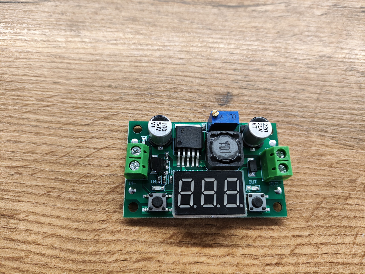 DC-DC перетворювач LM2596 4-40V -> 1.25-37V 3A понижуючий з єкраном
