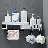 AquaSuction Shower Shelf: Полка для Душа с Пластиковыми Присосками