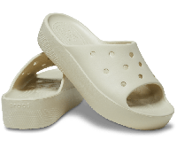 Crocs Platform slide бежевые шлепанцы крокс.