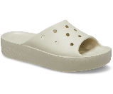 Crocs Platform slide бежеві шльопанці крокс., фото 2