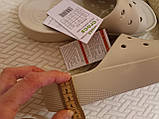 Crocs Platform slide бежеві шльопанці крокс., фото 8