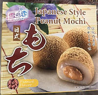 Тістечко рисове Моті Peanut, Мочі з арахісовою олією Peanut Mochi Japanese Style 4шт. 140г (Тайвань)