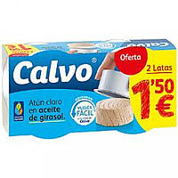 Консерва из тунца CALVO CLARO EN ACEITE GIRASOLбрутто(130гр.) нетто(104гр.) Доставка від 14 днів - Оригинал