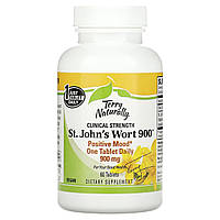 Белый дуб Terry Naturally, St. John's Wort 900, 60 Tablets Доставка від 14 днів - Оригинал