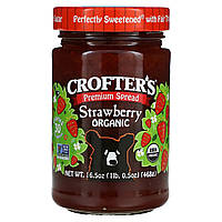 Варенье Crofter's Organic, Organic Premium Spread, Strawberry, 16.5 oz (468 g) Доставка від 14 днів - Оригинал