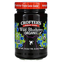 Варенье Crofter's Organic, Organic Premium Spread, Wild Blueberry, 16.5 oz (468 g) Доставка від 14 днів -